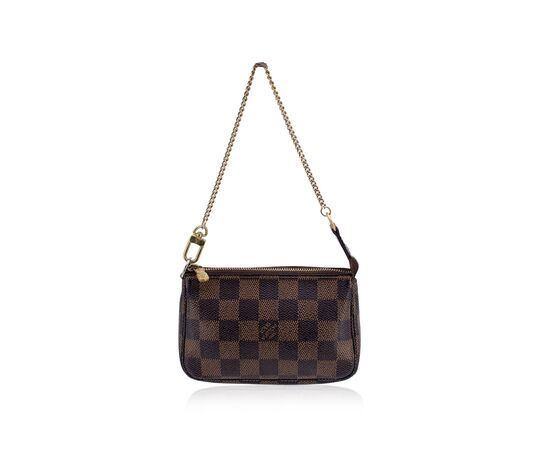 LOUIS VUITTON Pochette in Tela Col. Marrone Pochette Accessoire S