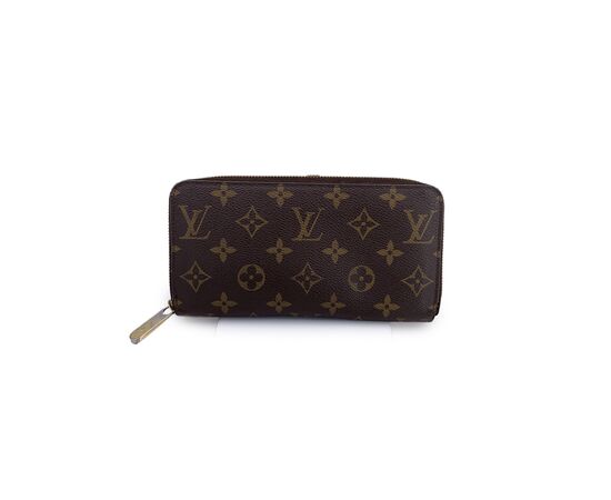 LOUIS VUITTON Portafoglio in Tela Col. Marrone Zippy M