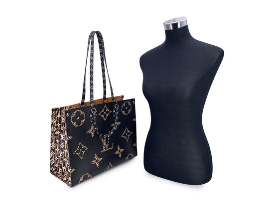 LOUIS VUITTON Borsa Shopper in Tela Col. Nero Onthego L