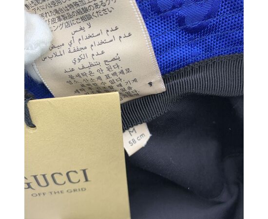 GUCCI Accessorio in Tela Col. Blu Off The Grid M