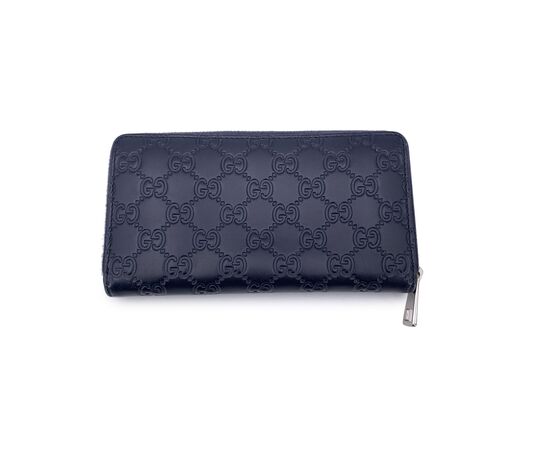 GUCCI Portafoglio in Pelle Col. Blu Continental M