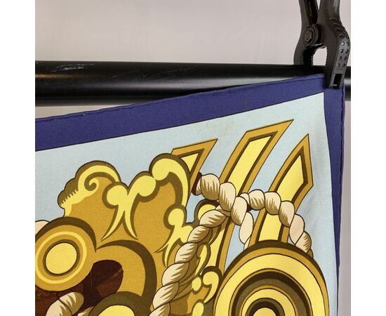 HERMES Foulard Vintage in Seta Col. Multicolore Tribord