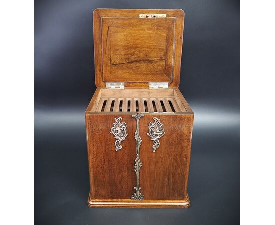 Scatola per sigari antica, Humidor, epoca fine 800 