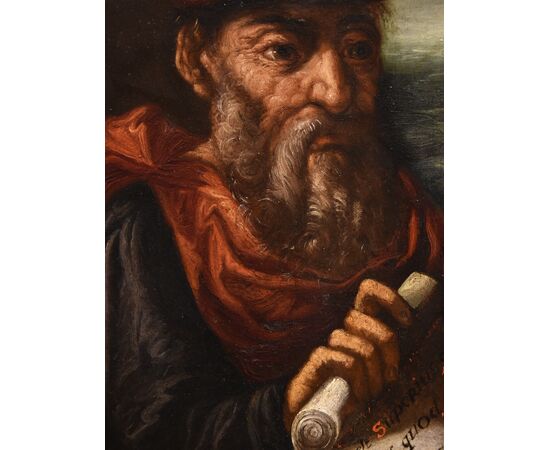 Ritratto dell'alchimista Ermete, Pittore manierista fiammingo XVII secolo