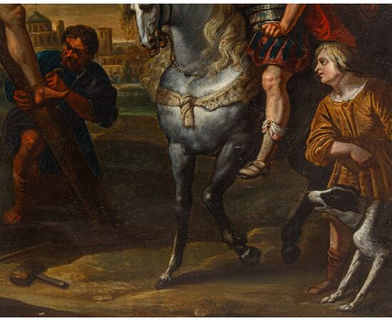 Vincent Malò (Cambrai 1602/06-Roma 1644), La crocifissione di S. Andrea