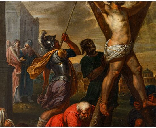 Vincent Malò (Cambrai 1602/06-Roma 1644), La crocifissione di S. Andrea