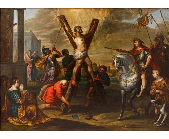 Vincent Malò (Cambrai 1602/06-Roma 1644), La crocifissione di S. Andrea