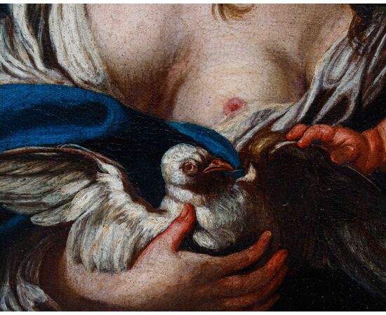 XVII Secolo, Scuola emiliana, Venere, Amore e colomba