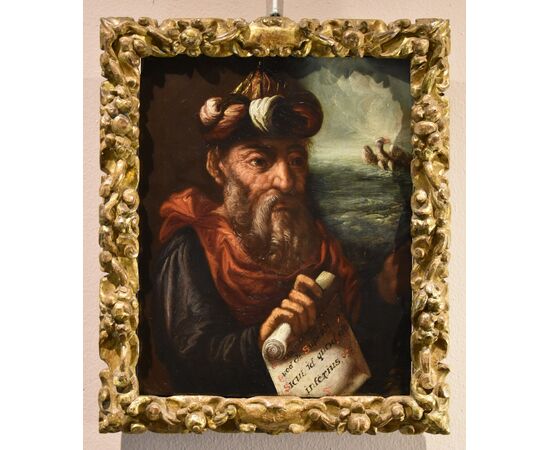 Ritratto dell'alchimista Ermete, Pittore manierista fiammingo XVII secolo