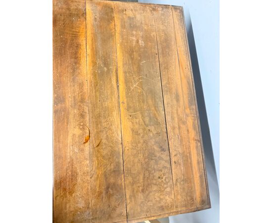 Antico tavolinetto scrittoio '800, in noce massello, 75x80x50 cm
