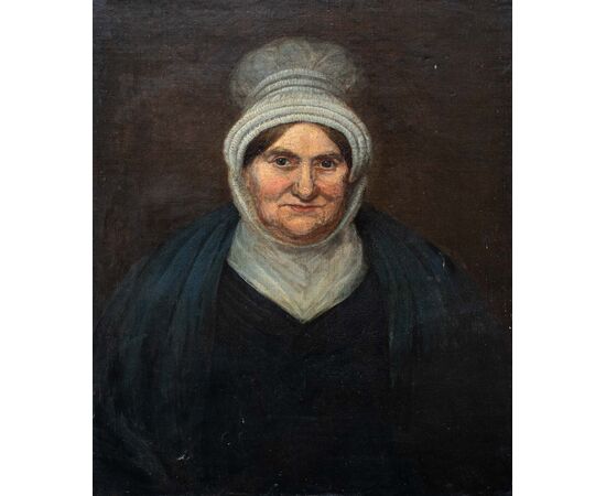 Janet Tower Storey (Aberdeen 1756-1835), Ritratto di donna con cuffia