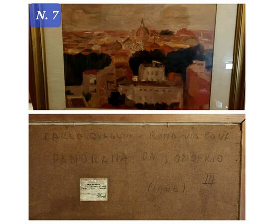 DIPINTO OLIO DI CARLO QUAGLIA