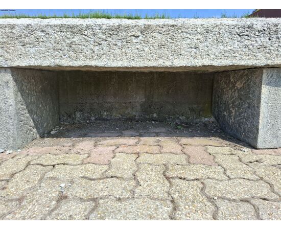 Panca in pietra H61 - 207x50