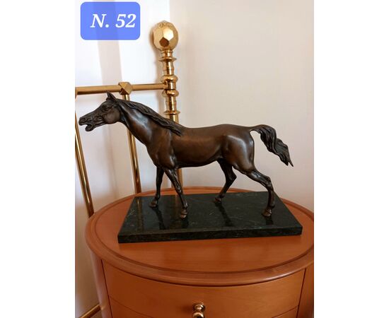 SCULTURA CAVALLO IN BRONZO 