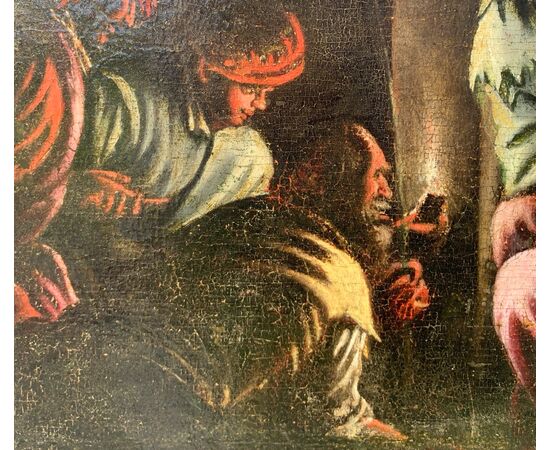 Seguace di Jacopo Da Ponte, detto Jacopo Bassano (Bassano del Grappa 1510 ca. - Bassano del Grappa 1592) - Cristo deriso.