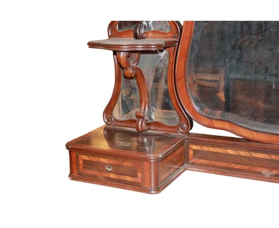 Cassettone Luigi Filippo con Specchiera XIX secolo