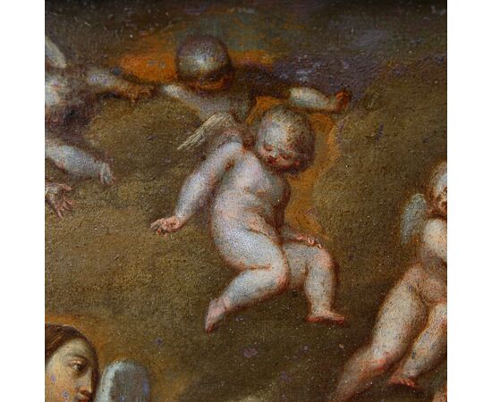 Scuola fiamminga, XVII secolo  Annunciazione 