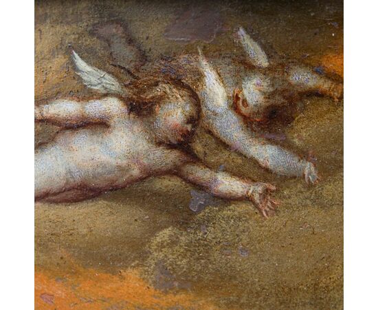 Scuola fiamminga, XVII secolo  Annunciazione 