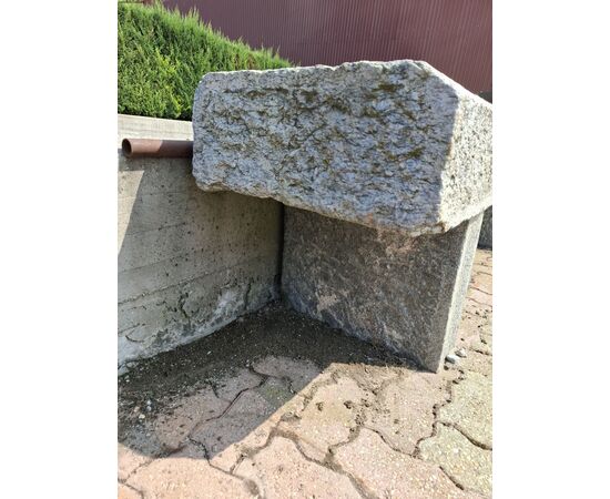 Panca in pietra H61 - 207x50