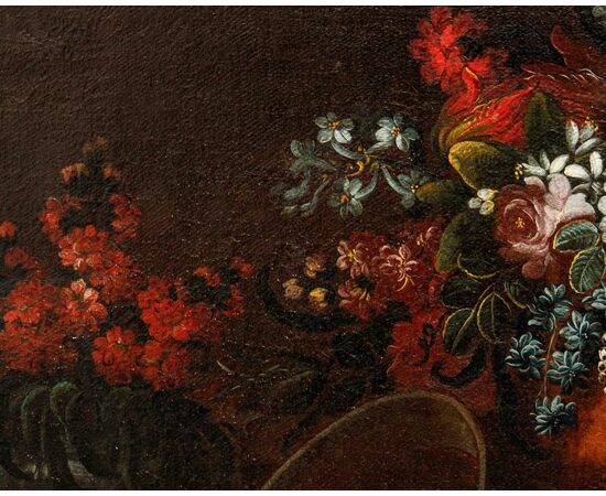 Domenico Levo (attivo nella seconda metà del XVII secolo), Natura morta con fiori e frutta
