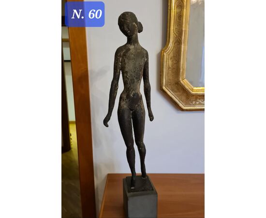 SCULTURA IN BRONZO , DANZATRICE