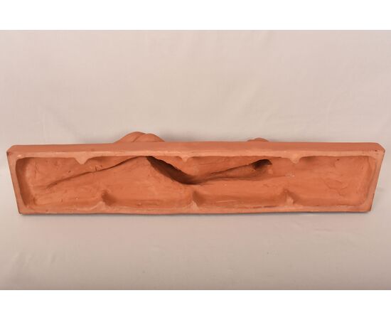 SCULTURE ART DECO IN TERRACOTTA, NUDO DI DONNA DISTESA, AMEDEO GENNARELLI, SCULTORE ITALIANO. (STTE97)
