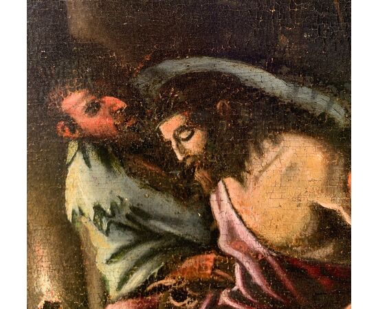 Seguace di Jacopo Da Ponte, detto Jacopo Bassano (Bassano del Grappa 1510 ca. - Bassano del Grappa 1592) - Cristo deriso.