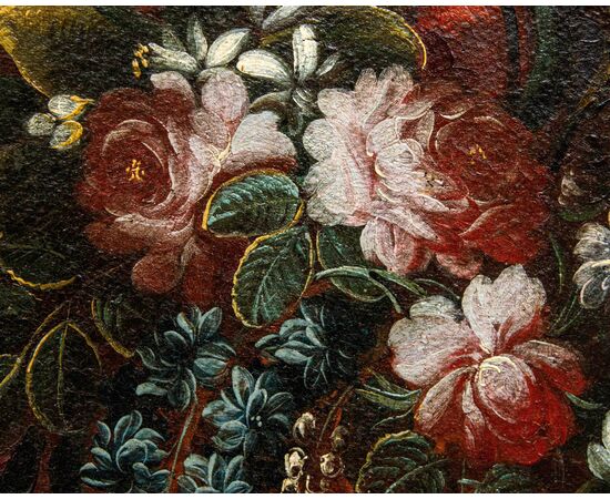 Domenico Levo (attivo nella seconda metà del XVII secolo), Natura morta con fiori e frutta