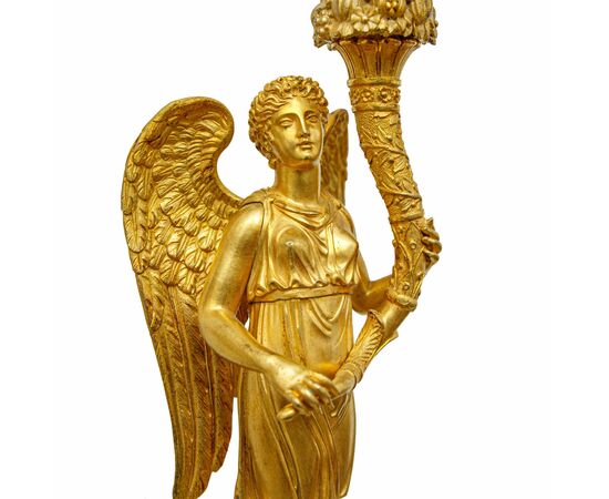 Francia, epoca Impero, Coppia di candelabri a quattro luci