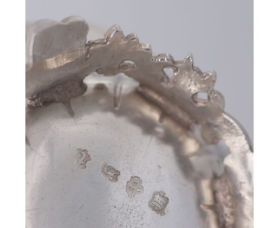 Contenitore per tè Giorgio II montato in argento sterling, Londra, 1754