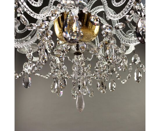 Lampadario Veneziano in vetro soffiato Murano, metà XIX Secolo
