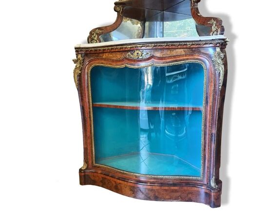  Elegante angoliera legno e bronzo dorato, XIX Secolo