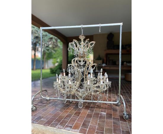 Grande lampadario a 19 luci cm. 110 x 120 di altezza