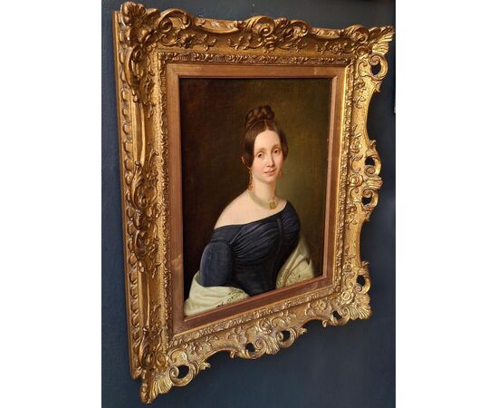 Ritratto di giovane gentildonna, scuola inglese