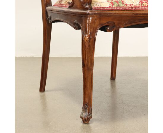 Coppia di Poltroncine Liberty Italia Fine XIX Inizio XX Secolo