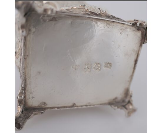 Contenitore per tè Giorgio II montato in argento sterling, Londra, 1754