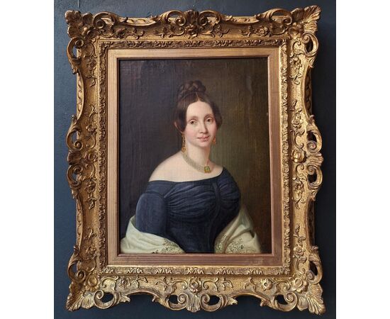Ritratto di giovane gentildonna, scuola inglese
