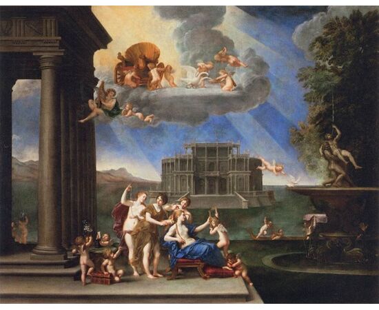 La Toeletta di Venere, Francesco Albani (Bologna 1578 - 1660) Seguace di