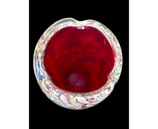 Vaso in vetro  serie:bizantino.A.Ve.M Murano.