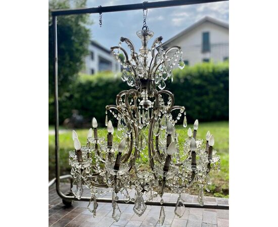 Grande lampadario a 19 luci cm. 110 x 120 di altezza