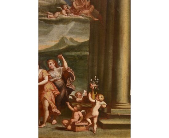 La Toeletta di Venere, Francesco Albani (Bologna 1578 - 1660) Seguace di