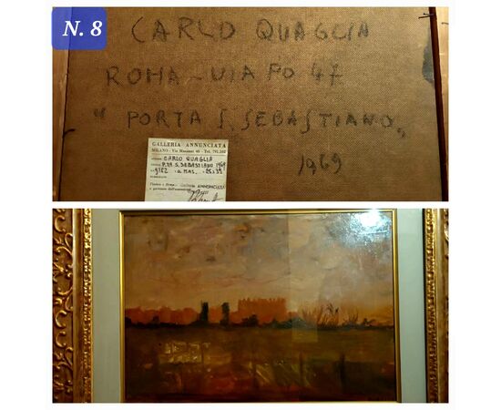 DIPINTO AD OLIO CARLO  QUAGLIA