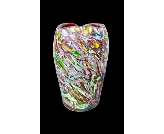 Vaso in vetro  serie:bizantino.A.Ve.M Murano.