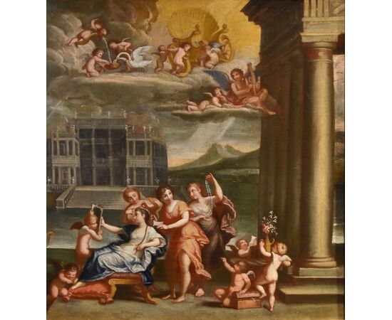 La Toeletta di Venere, Francesco Albani (Bologna 1578 - 1660) Seguace di