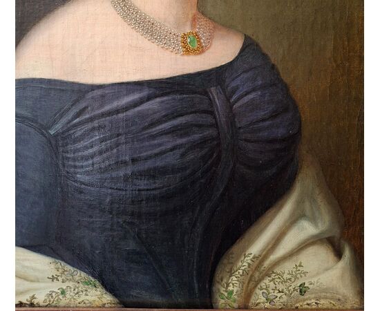 Ritratto di giovane gentildonna, scuola inglese