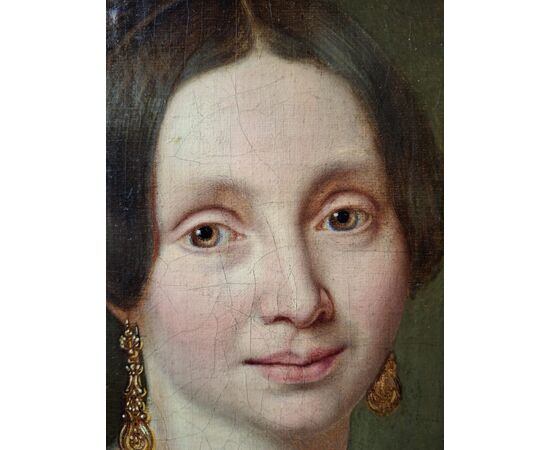 Ritratto di giovane gentildonna, scuola inglese