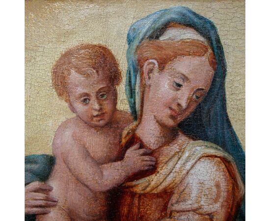 Scuola emiliana, XVIII secolo, Madonna con Bambino