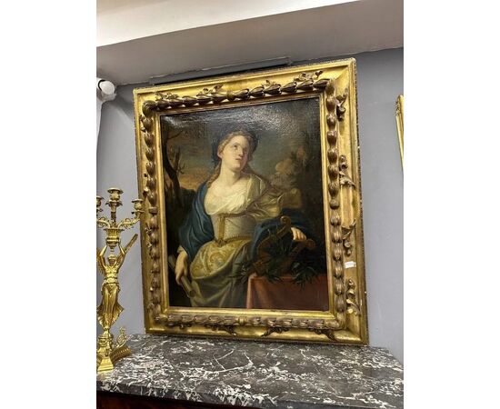  Dipinto olio su tela - Allegoria della Musica, XVIII Secolo