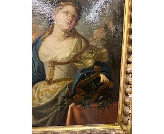  Dipinto olio su tela - Allegoria della Musica, XVIII Secolo