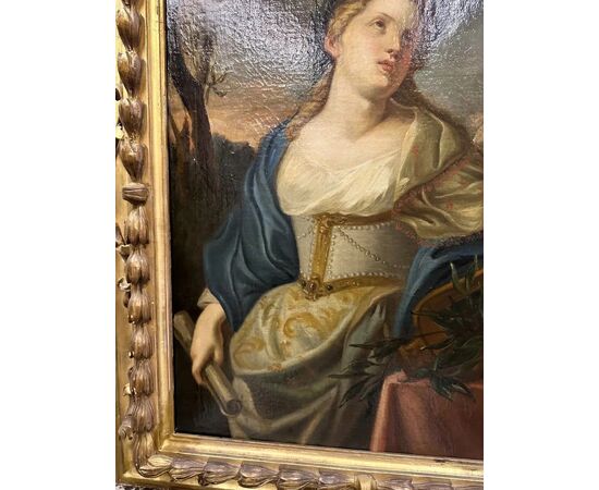  Dipinto olio su tela - Allegoria della Musica, XVIII Secolo